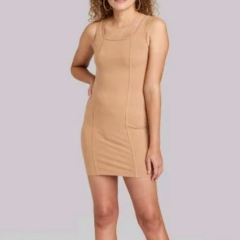 Wild Fable Tan Bodycon Dress